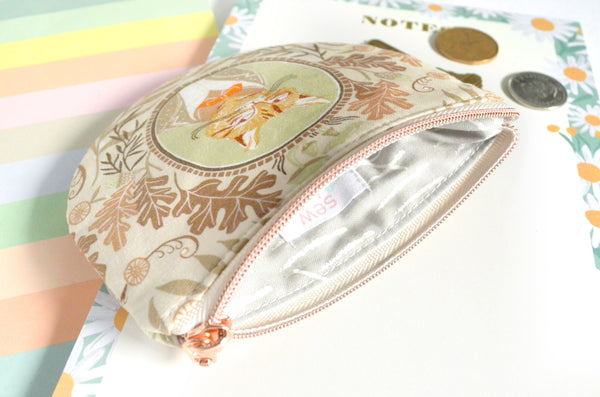 Cat Portrait Round Coin Purse