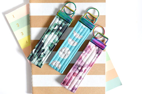 Celestial Fabric Keychain
