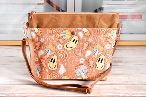 Mushroom Smiley Crossbody Bag