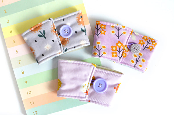 Purple Strawberry Flower Coffee Sleeve