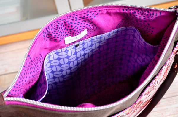 Purple Butterfly Crossbody Bag
