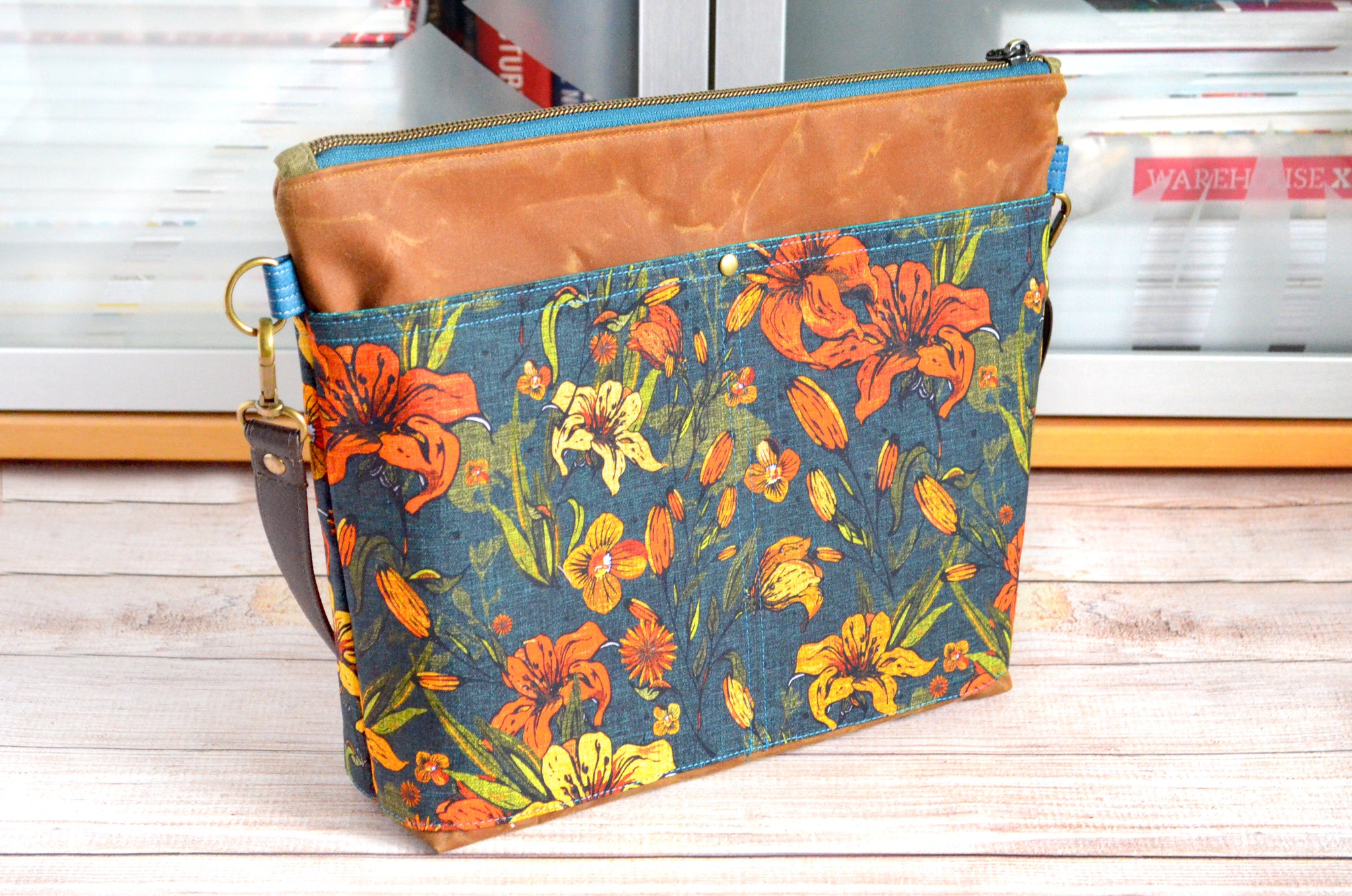 SMIRNASLI 2WAY花柄BAG 和モダンの花 2Wayバッグ(グリーン) | iichi 日々の暮らしを心地よく