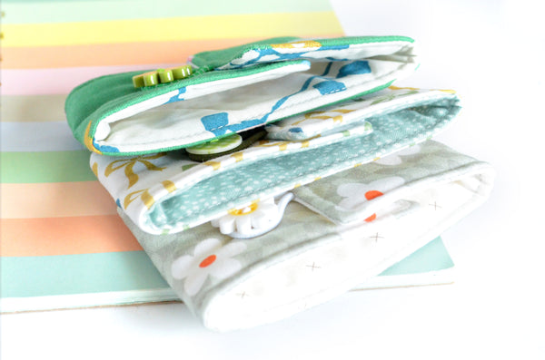 Green Retro Floral Coffee Sleeve