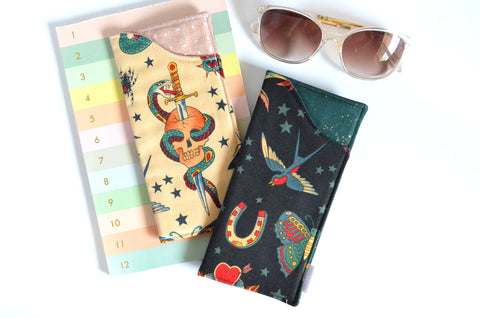 Flash Art Tattoo Glasses Case