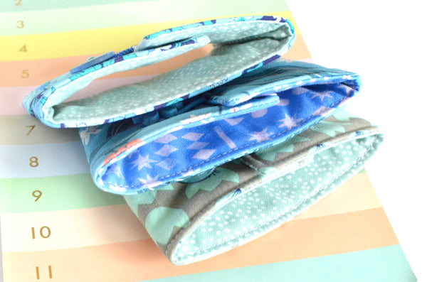 Blue Floral Bird Coffee Sleeve