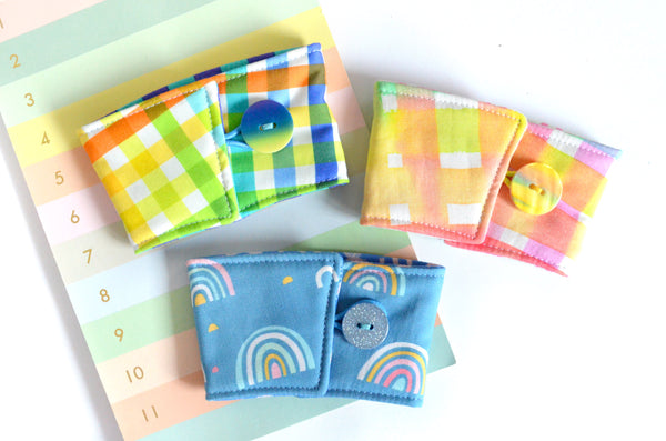 Rainbow Plaid Coffee Sleeve