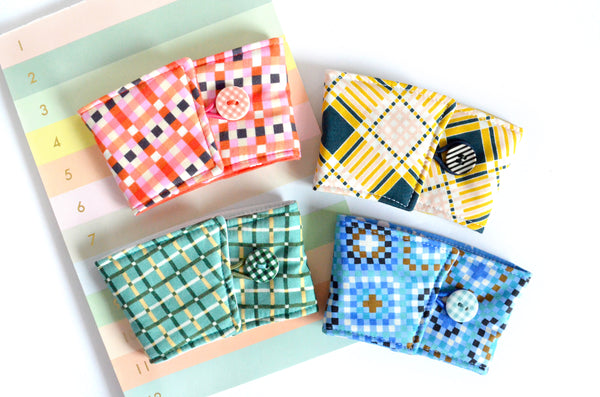 Bright Plaid Coffee Sleeve