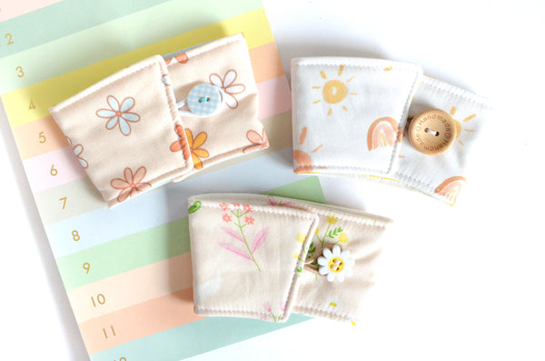 Light Pink Floral Sunshine Coffee Sleeve
