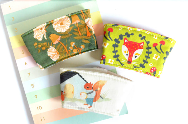 Green Woodland Coffee Sleeve