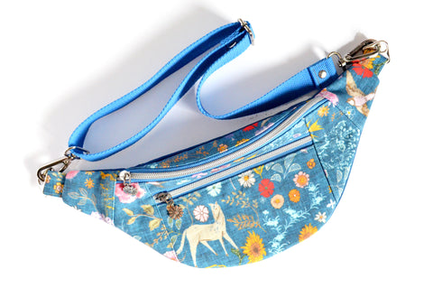 Blue Horse Meadow Fanny Pack