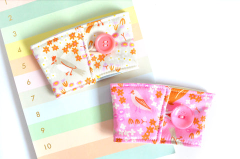 Pink & Orange Bird is the Word Coffee Sleeve