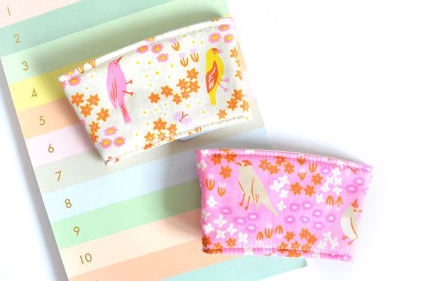 Pink & Orange Bird is the Word Coffee Sleeve