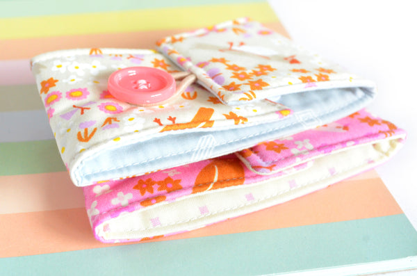 Pink & Orange Bird is the Word Coffee Sleeve