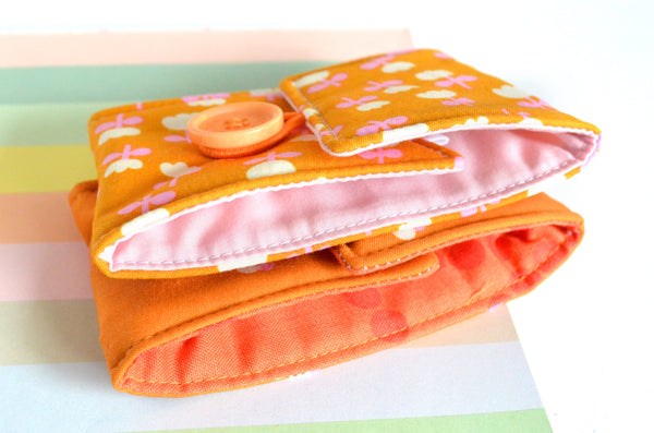 Orange Pansy & Tulip Coffee Sleeve