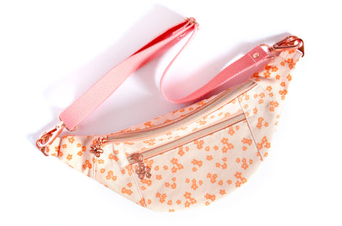 Pink & Orange Mini Floral Fanny Pack