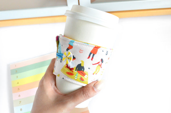 White Walk in the Neighbourhood Coffee Sleeve