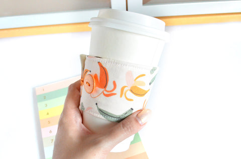 White Banana Coffee Sleeve