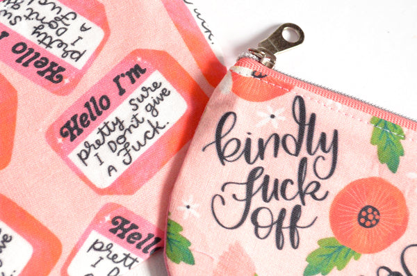 Pink "Sweary" Round Coin Purse