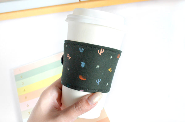 Black Mini Desert Coffee Sleeve