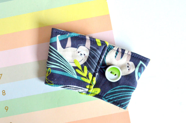 Blue Sloth Coffee Sleeve