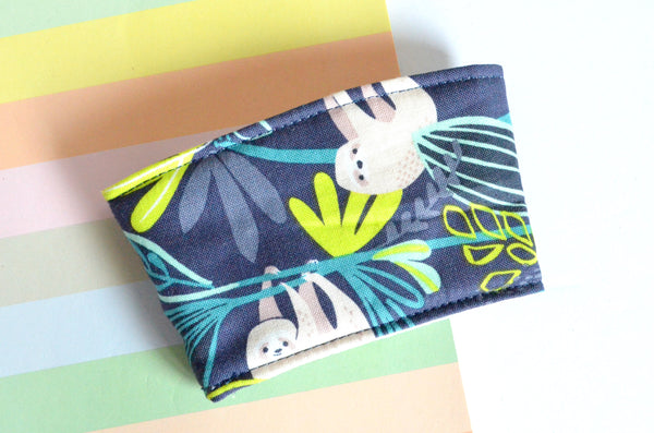 Blue Sloth Coffee Sleeve
