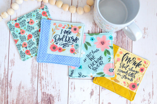 "In This House" Sweary Coaster Set