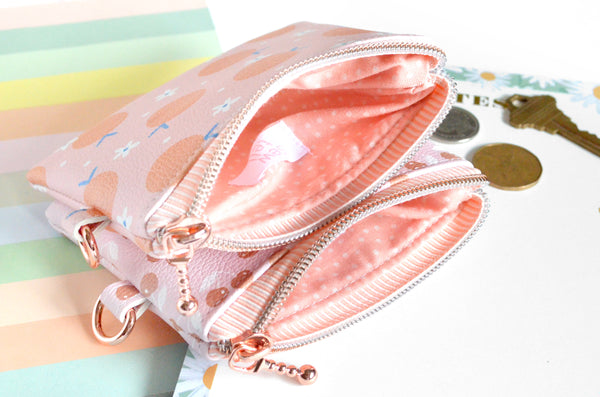 Pink Fruity Faux-Leather Coin Purse