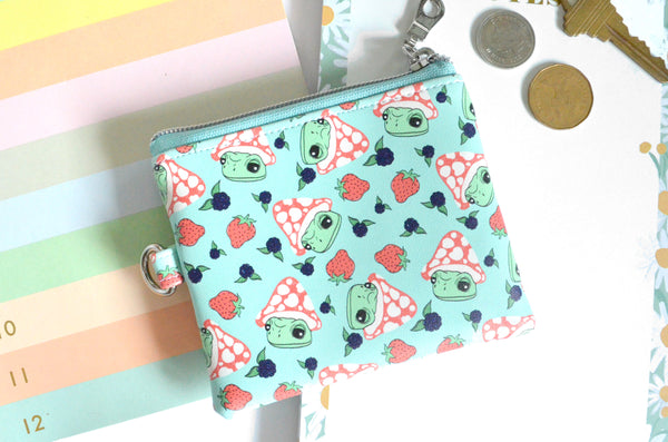 Mushroom Froggy Faux-Leather Coin Purse