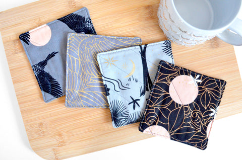 Black & Grey Florida Drink Coaster Set