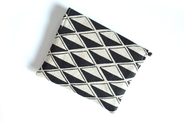 Black & White Boston Terrier Mini Leather Snap Wallet