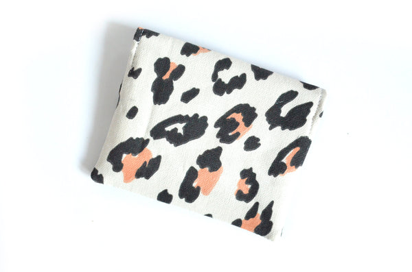 Leopard Polka-Dot Mini Leather Snap Wallet