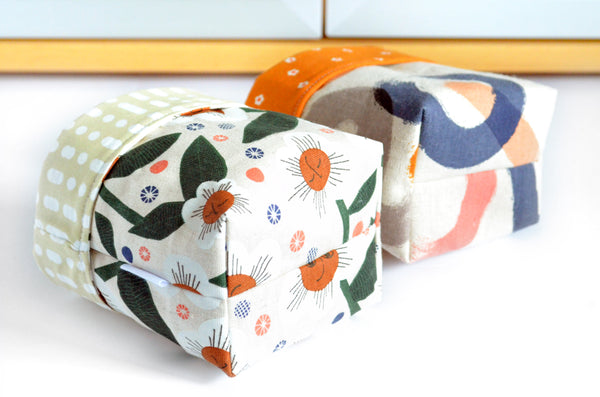 Abstract Daisy Fabric Plant Pot