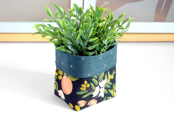 Rifle Paper Co Citrus Floral Fabric Plant Pot