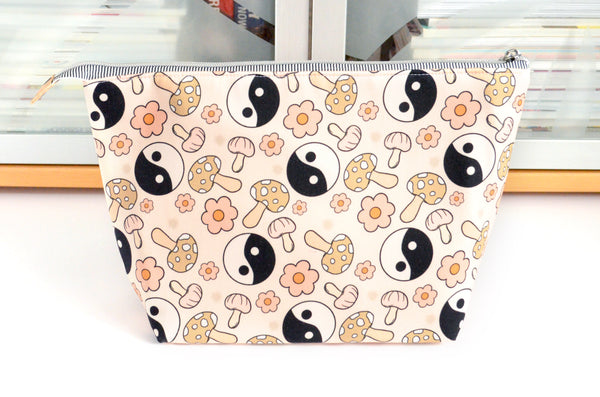 Yin-Yang Mushroom Jumbo Toiletry Bag
