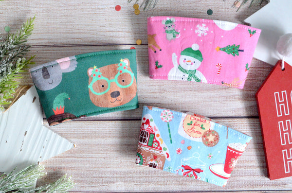 Whimsical Holiday Coffee Sleeve
