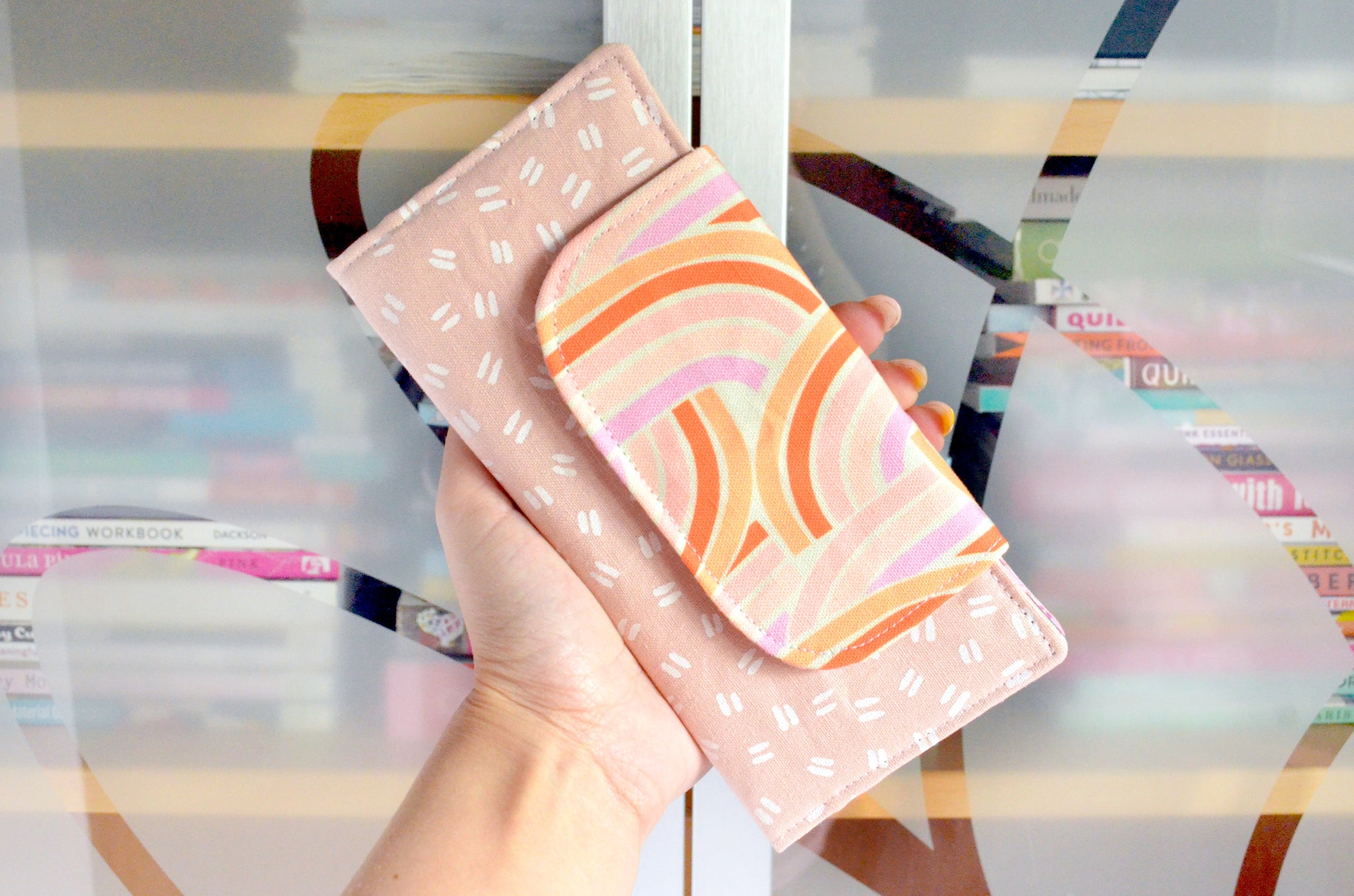 Pink Rainbow Slide Wallet