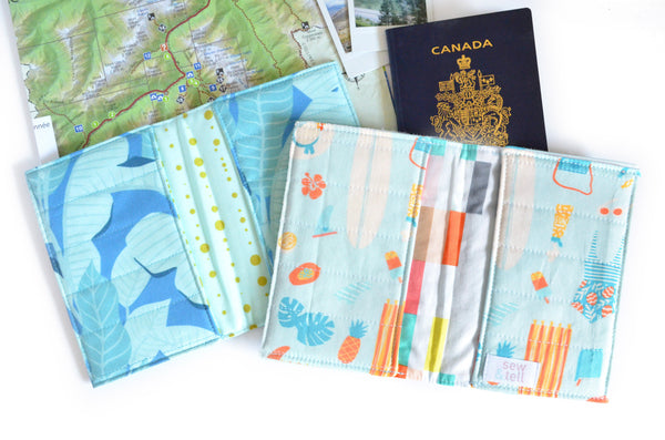 Blue Beach Day Passport Cover