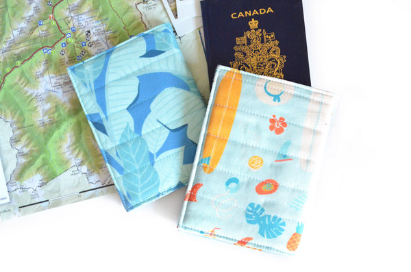 Blue Beach Day Passport Cover