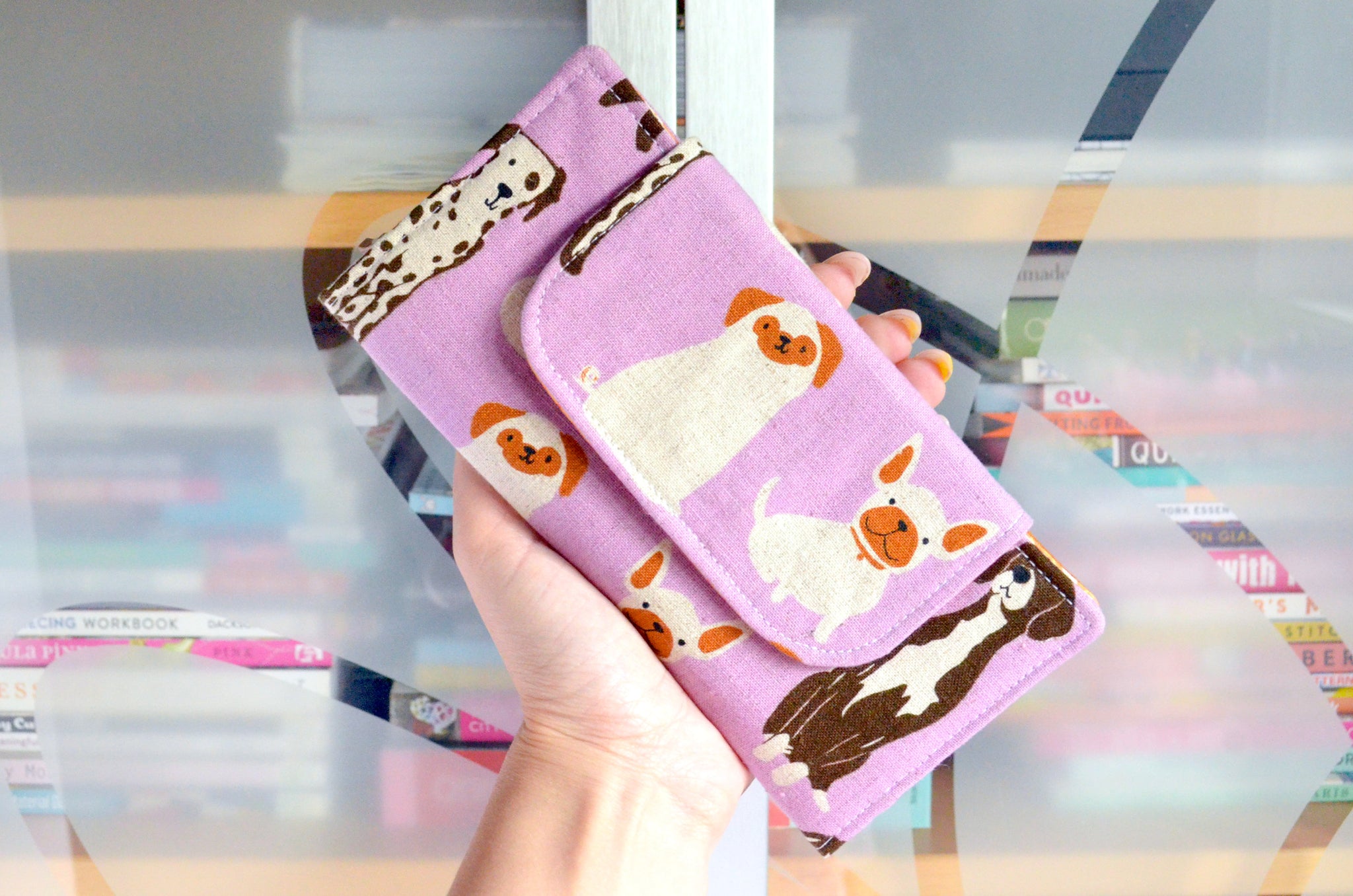 Purple Dog Park Wallet