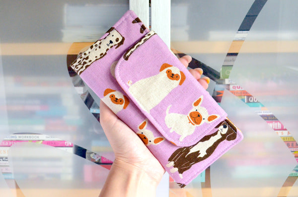 Purple Dog Park Wallet