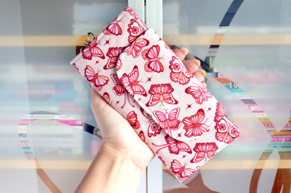 Purple Butterfly & Magic Garden Floral Wallet