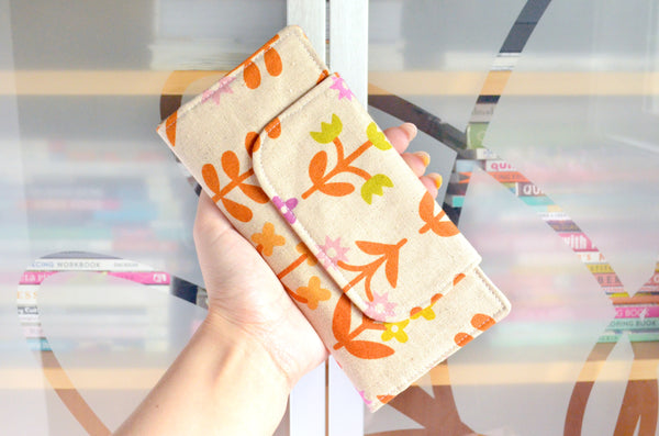 Beige Favourite Flowers Wallet