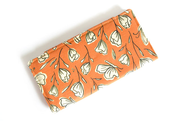 Rust Butterfly Floral Wallet