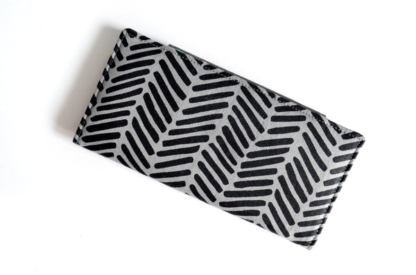 Grey Boho Rainbow Wallet