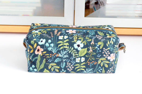 Teal Rifle Paper Co Herb Garden - Jumbo & Boxy Toiletry Bags