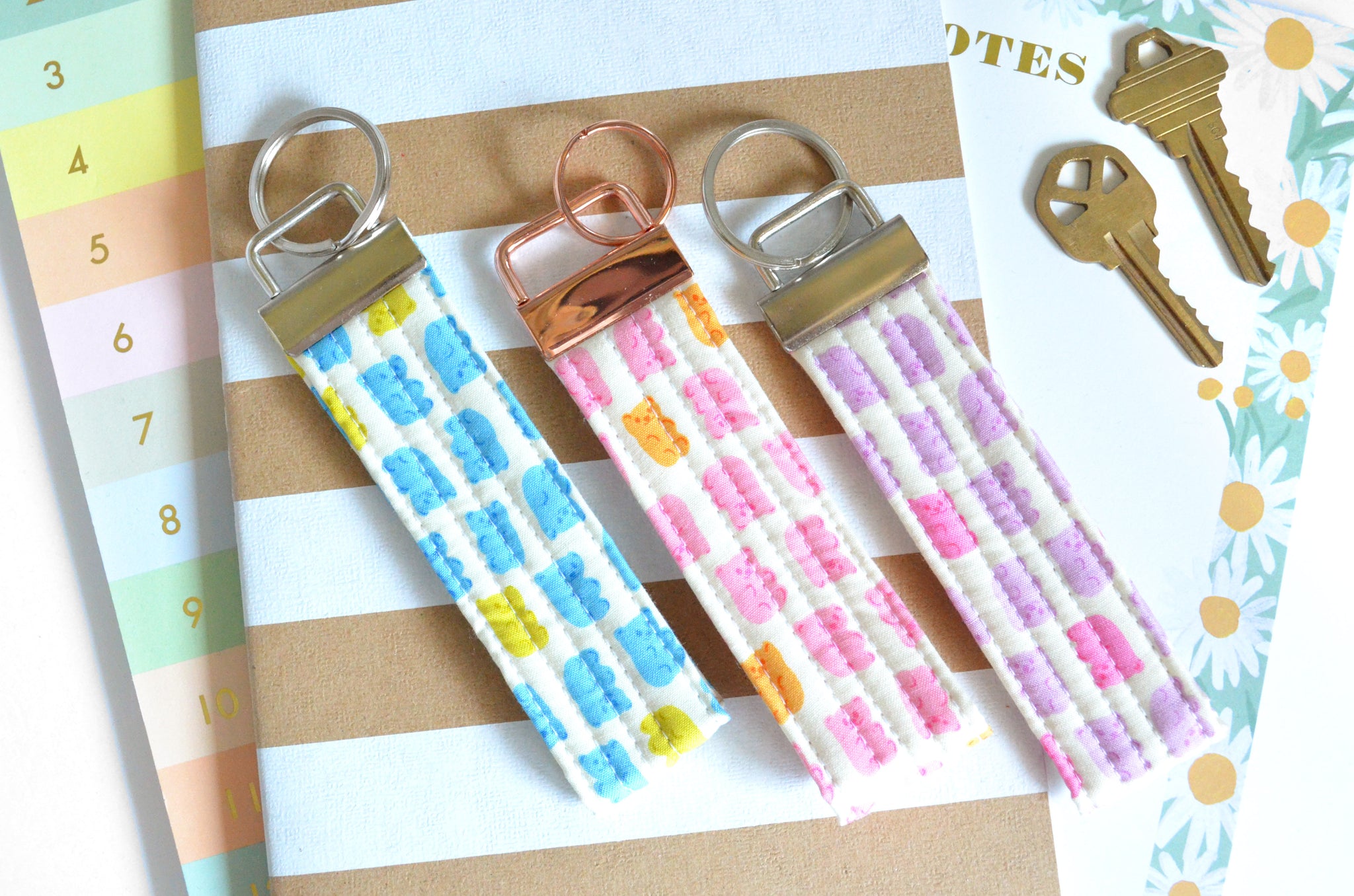 Gummy Bear Fabric Keychain