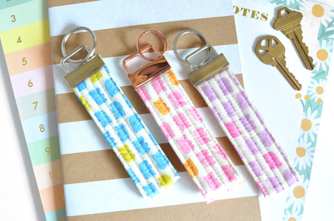 Gummy Bear Fabric Keychain