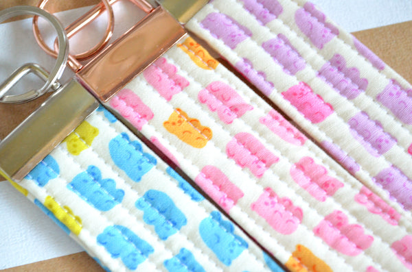 Gummy Bear Fabric Keychain