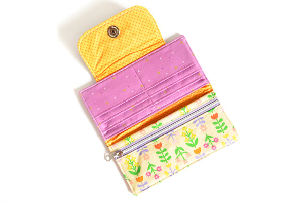 Beige Favourite Flowers Wallet