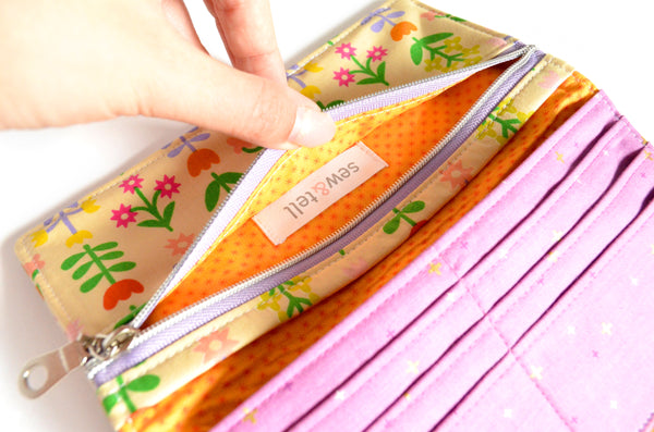 Beige Favourite Flowers Wallet